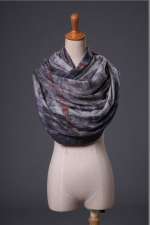 कस्टम स्क्रीन प्रिंट ऊन कश्मीरी स्कार्फ फैक्टरी प्रत्यक्ष चीन