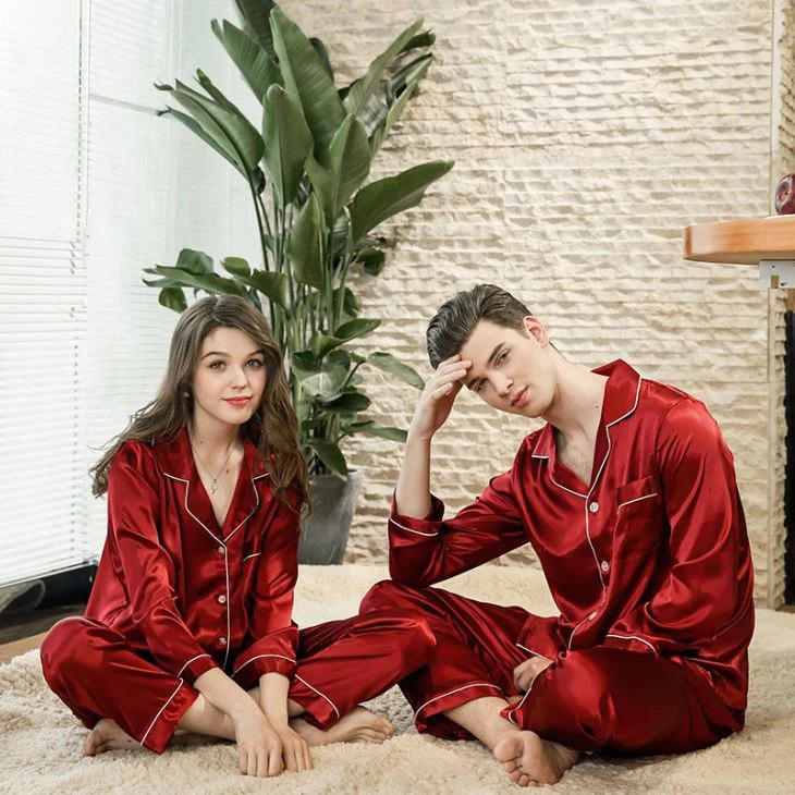 Couple Silk Pajama