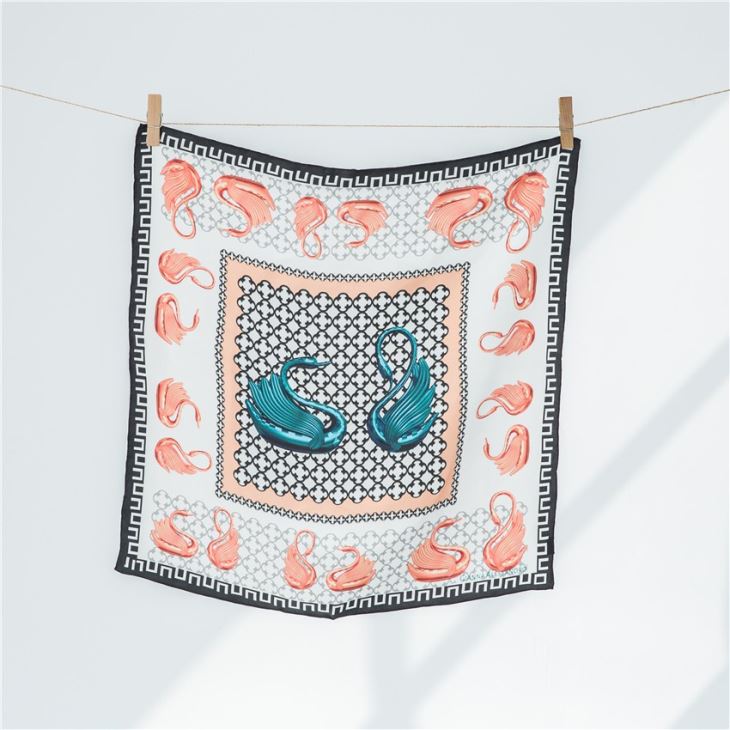 Printed Silk Head Scarf